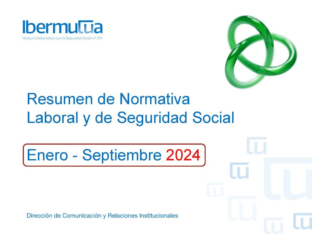 Normativa laboral y de Seguridad Social de Ibermutua